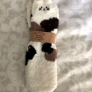 Cat fuzzy socks
